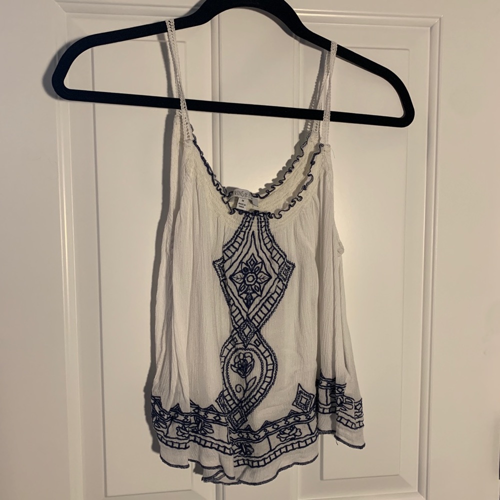 Youthful cropped tank